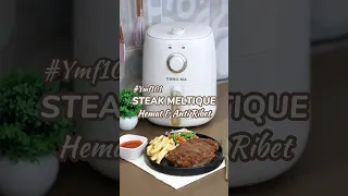 Masak steak gak perlu ribet  bisa masak steak di rumah pakai Magic Fryer YMF101. #yongma #airfryer