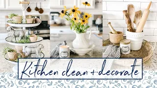 COTTAGE STYLE CLEAN + DECORATE | COZY KITCHEN DECORATING IDEAS | ENGLISH COTTAGE DECOR