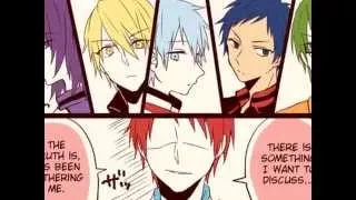 Kuroko no Basuke short comic - Little Akashi in front of the other Kiseki no Sedai