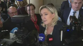49.3 sur le texte de la réforme des retraites: "inadmissible", pour Marine Le Pen | AFP Extrait