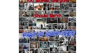 100 Movies Everyone Should Watch Episode 10 1900's-1929