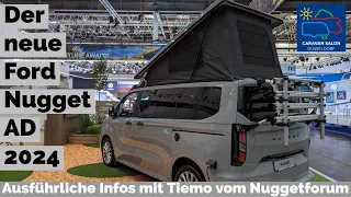 The brandnew FORD NUGGET 2024 with Pop-Top-Roof at the Caravan Salon 2023 | engl. Subtitles