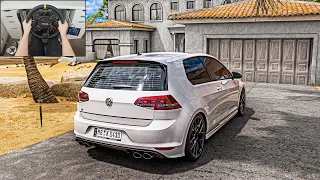 Volkswagen Golf R - Forza Horizon 5 (Steering Wheel + Shifter) Gameplay