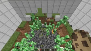 300 Creepers VS Cat Minecraft