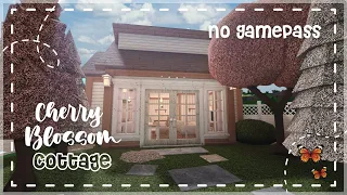 No Gamepass Cherry Blossom Cottage - Speedbuild and Tour Bloxburg - iTapixca builds