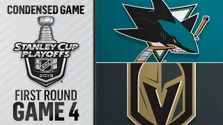 San Jose Sharks vs Vegas Golden Knights R1, Gm4 apr 16, 2019 HIGHLIGHTS HD