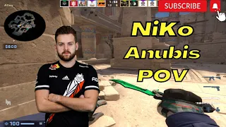 NiKo first Anubis game on FACEIT ranked 2022.11.30 - CSGO POV