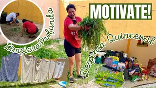 Limpieza extrema en mi patio🥵 Surtimos y Organizamos Despensa🥦 Cocinando tacos 🌮| Lavando toallas