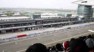 Button in Red Bull Pit Stop