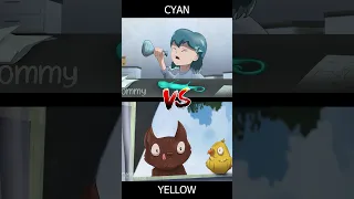 CYAN VS YELLOW ! Rainbow Friends 2 Transformation animation