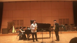 LOVE THEME from CINEMA PARADISO by Andrea MORRICONE / Jerome Laran, Hiroshi Hara, Saxophone duo