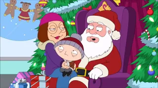 Meg sits on Santa's lap - Family Guy