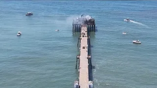 Oceanside mayor says the city is 100% committed to rebuilding historic pier damaged by fire