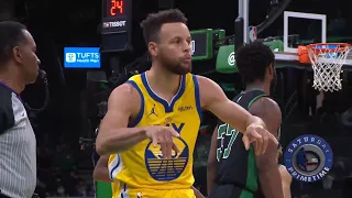 Steph Curry's wild dance celebration after bangs a triple 🤪