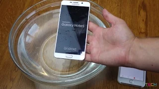 Samsung Galaxy Note 5 WATER TEST! Don't drop your Note 5 in WATER! A Waterproof Test and Review.