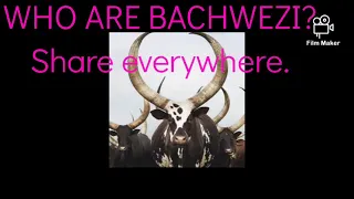 Who are the Bachwezi?. This is the only original brief explanation.