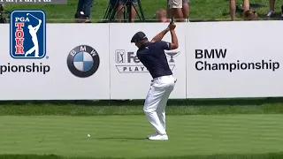 Bryson DeChambeau drives green to set up eagle at BMW Championship 2019