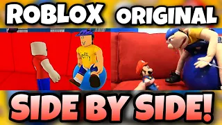 SML Movie: Jeffy's Big Mess! ROBLOX VS ORIGINAL - Side By Side!