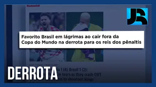 Jornais de todo o mundo se surpreendem com a eliminação do Brasil na Copa do Catar