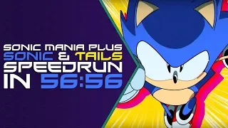 Sonic Mania Plus - Sonic & Tails - Good Ending Speedrun in 56:56