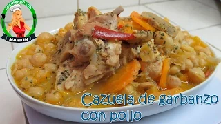 Cómo preparar cazuela de garbanzo con pollo | Receta española