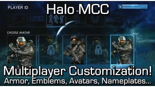 Halo MCC - All CUSTOMIZATION OPTIONS for Multiplayer! - Armour, Skins, Nameplates, Avatars...