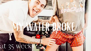 MY WATER BROKE AT 35 WEEKS!!!! ***prank***