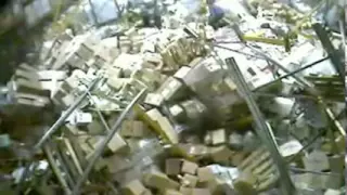 Worst ForkLift Driver Epic Fail -  Crashes Warehouse Shelves And  Bring It Down.