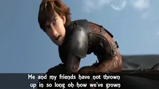 How to train your Dragon 1,2,3 Castle On The Hill   Ed Sheeran Lyrics Video