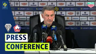 Press Conference ANGERS SCO - LOSC LILLE (1-2) / Week 38 - Ligue 1 Uber Eats / 2020-2021