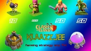 Clash Of Clans - low cost farming strategy + (850k raid) #klaazzjee style