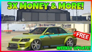 GTA TRIPLE MONEY THIS WEEK & MORE! | GTA 5 ONLINE WEEKLY UPDATE ( 30% Hangers)