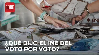 INE responde a petición de doble conteo voto por voto - Las Noticias