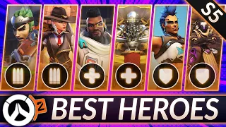 3 BROKEN HEROES for EVERY ROLE - Best Picks for Season 5 (NEW PATCH) - Overwatch 2 Tier List Guide