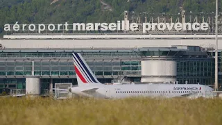 [4K] Plane spotting at Marseille Provence Airport