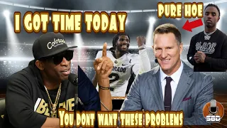 Deion Sanders shuts Danny Kanell up. Told him I got time today. Deion Jr calls him a pure hoe.