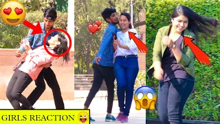 Accidentally Hugging Prank 😍 On Cute Girls !! Part-2 !! Epic Reaction 😜