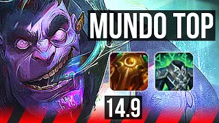 DR. MUNDO vs OLAF (TOP) | Rank 13 Mundo | TR Master | 14.9