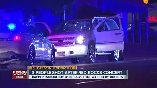 Rapper Schoolboy Q in SUV shot at Red Rocks