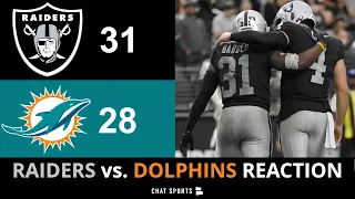 Raiders vs Dolphins Post-Game Reaction, Injury News & Analysis On Derek Carr & Peyton Barber