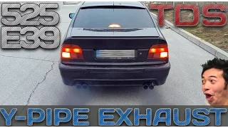 BMW E39 - 525 TDS DUAL EXHAUST SOUND + burnout