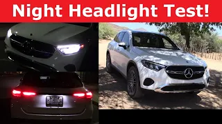 2023 Mercedes Benz GLC 300 Headlight Test and Night Drive