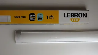 LED світильник лінійний LEBRON, 36Вт, 1200мм, 6200K, 2700Lm