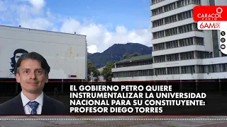 El Gobierno quiere instrumentalizar la Universidad Nacional para su constituyente: profesor