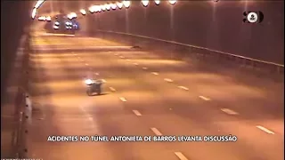 Acidentes no túnel Antonieta de Barros levanta discussão sobre a segurança no local