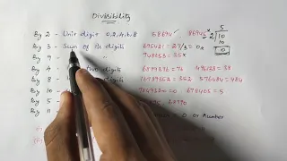 DIVISIBILITY RULES | NUMBER SYSTEM | TAMIL.