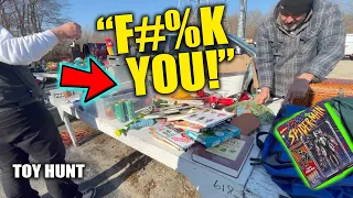 FIGHT AT THE FLEA MARKET! I shouldn't have to SEE THIS S#!T! Toy Hunt