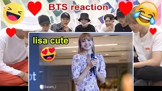 BTS Reaction LISA BLACKPINK Moonshot Fansign in Thailand