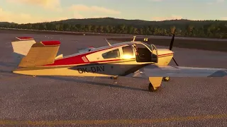 Microsoft Flight Simulator - Carenado V35B Bonanza - Flying around Tivat