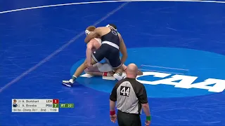 A.Brooks vs A.Burkhart 184 lbs  Rd1 | NCAA Wrestling Championshis  2022